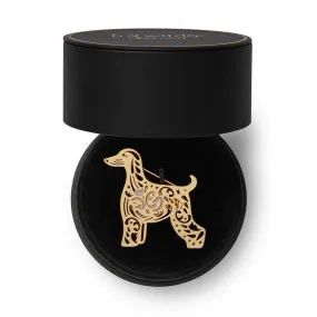 Ainslee the Afghan Hound Perfume Brooch