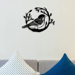 Alone Bird Metal Wall Art