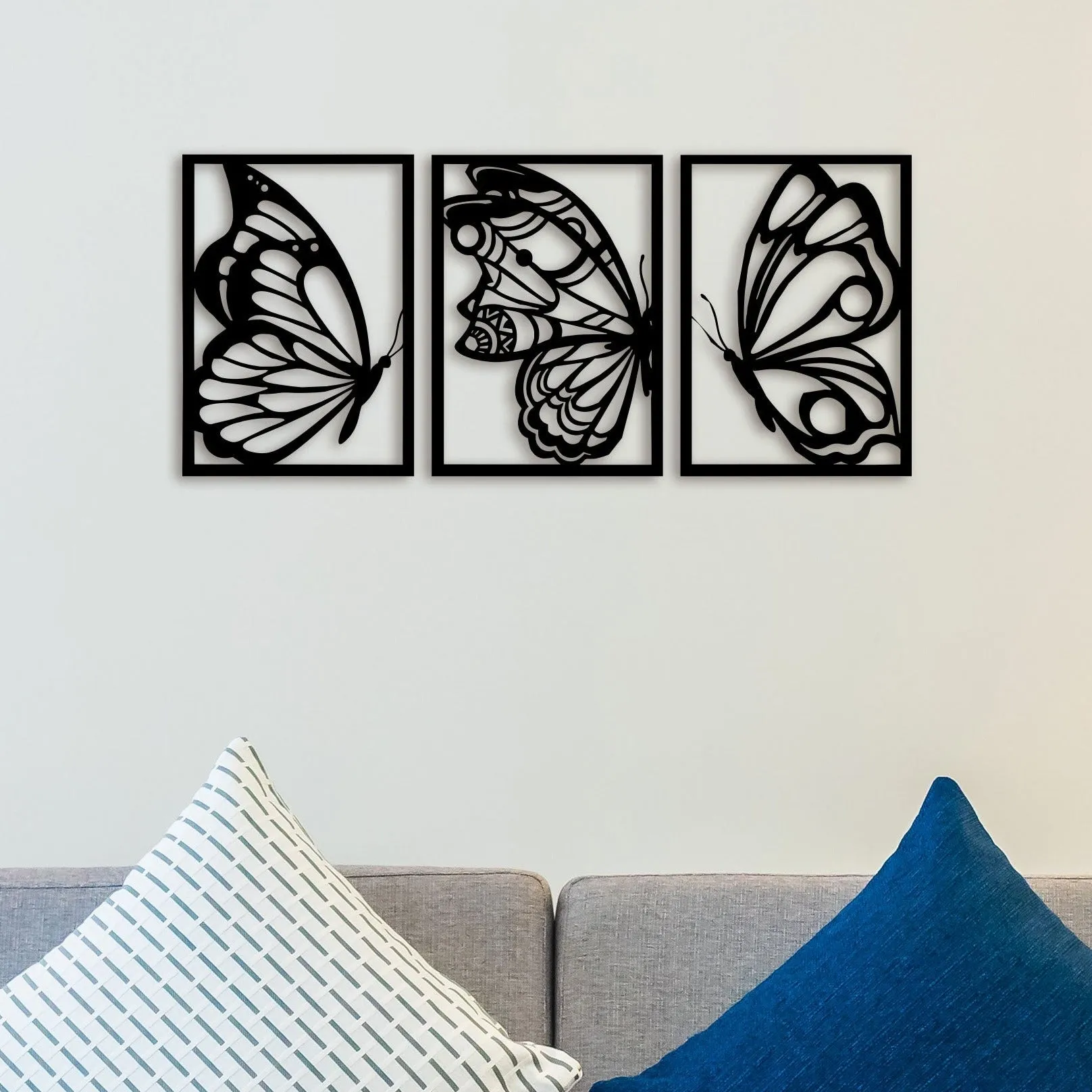 Butterfly Panel Metal Wall Art