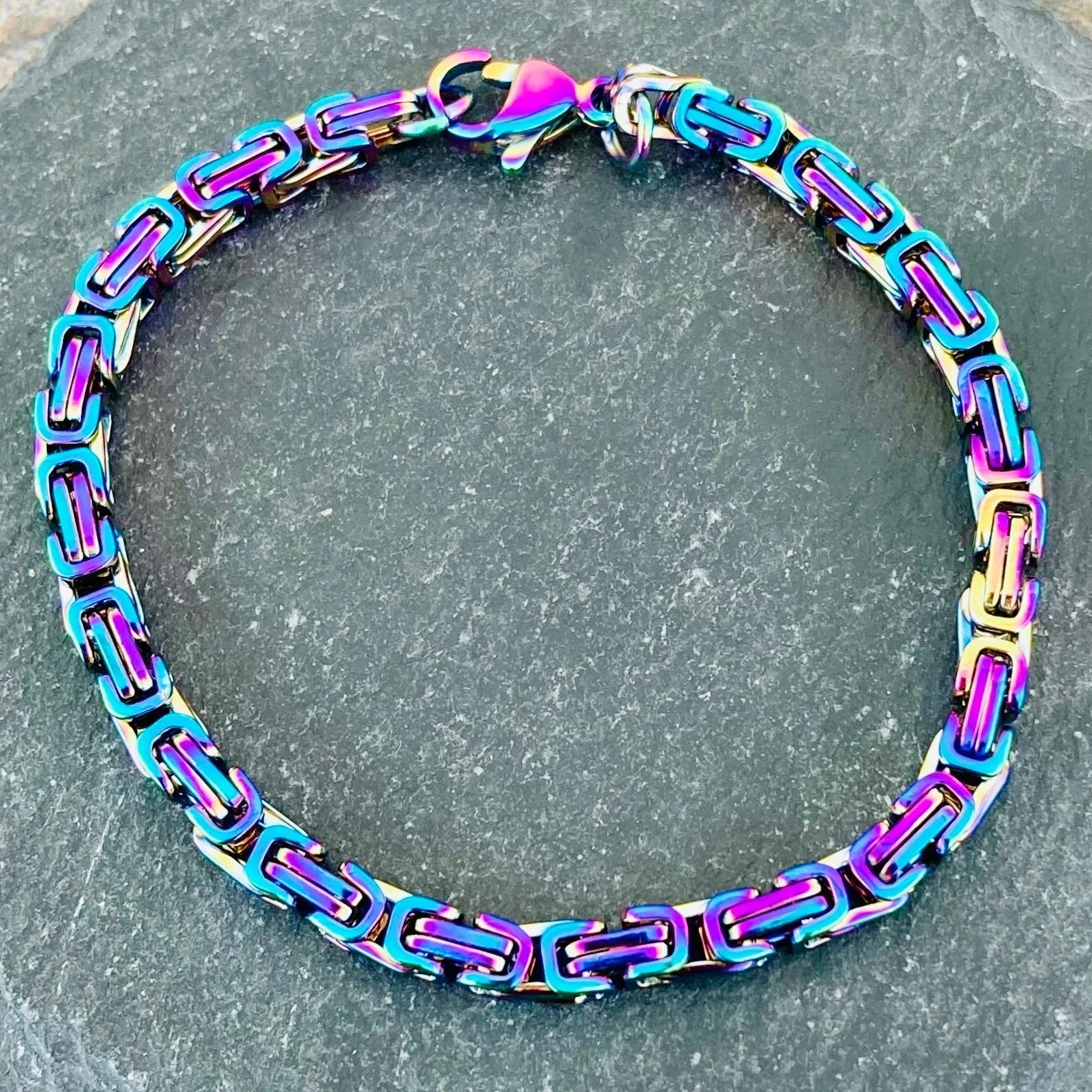 Daytona Bracelet - Rainbow - Mini - 1/8 inch wide - NO12B