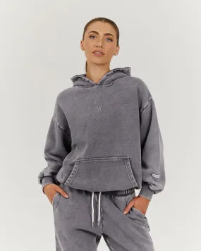 FADED OVERSIZED HOODIE - FADED GREY