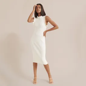 Madelyn Ruffle Trim Midi Dress