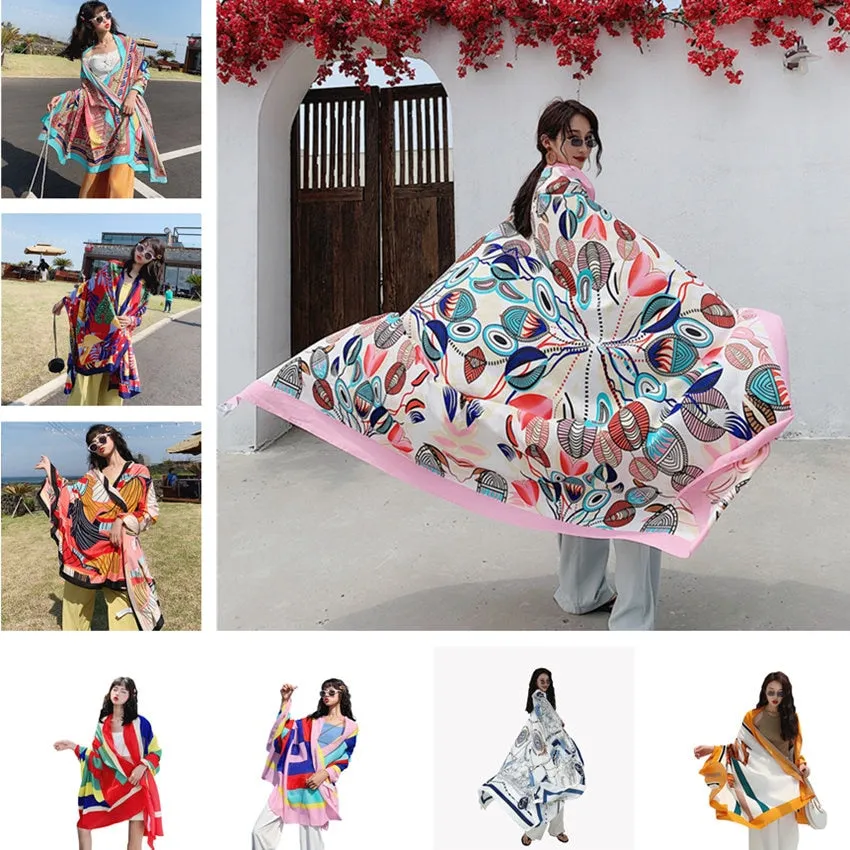 NEW Beach Cover-Ups Wrap Scarf Women Large Beach Dress Bikini Swimsuit Swimwear Clothing Women