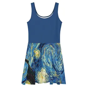 Van Gogh Inspired Starry Night Women's Skater Dress