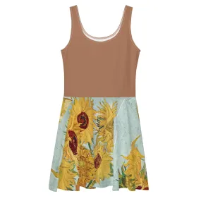 Van Gogh Inspired Sunflowers Women's Skater Dress