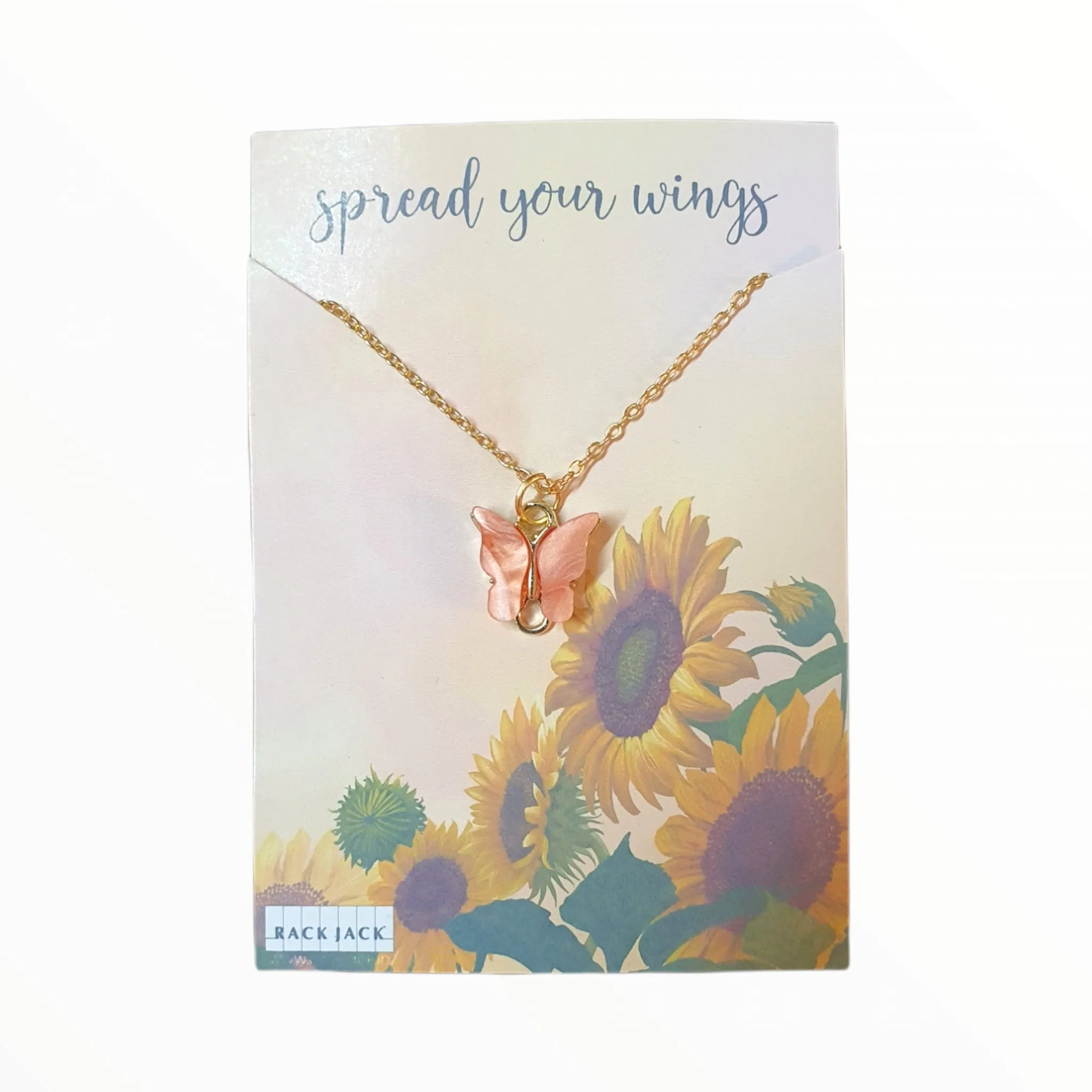 Y2K Charm Pendant Gold Necklace - Butterfly