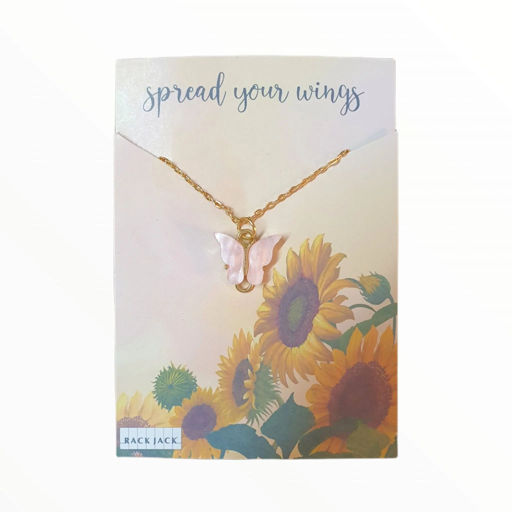 Y2K Charm Pendant Gold Necklace - Butterfly