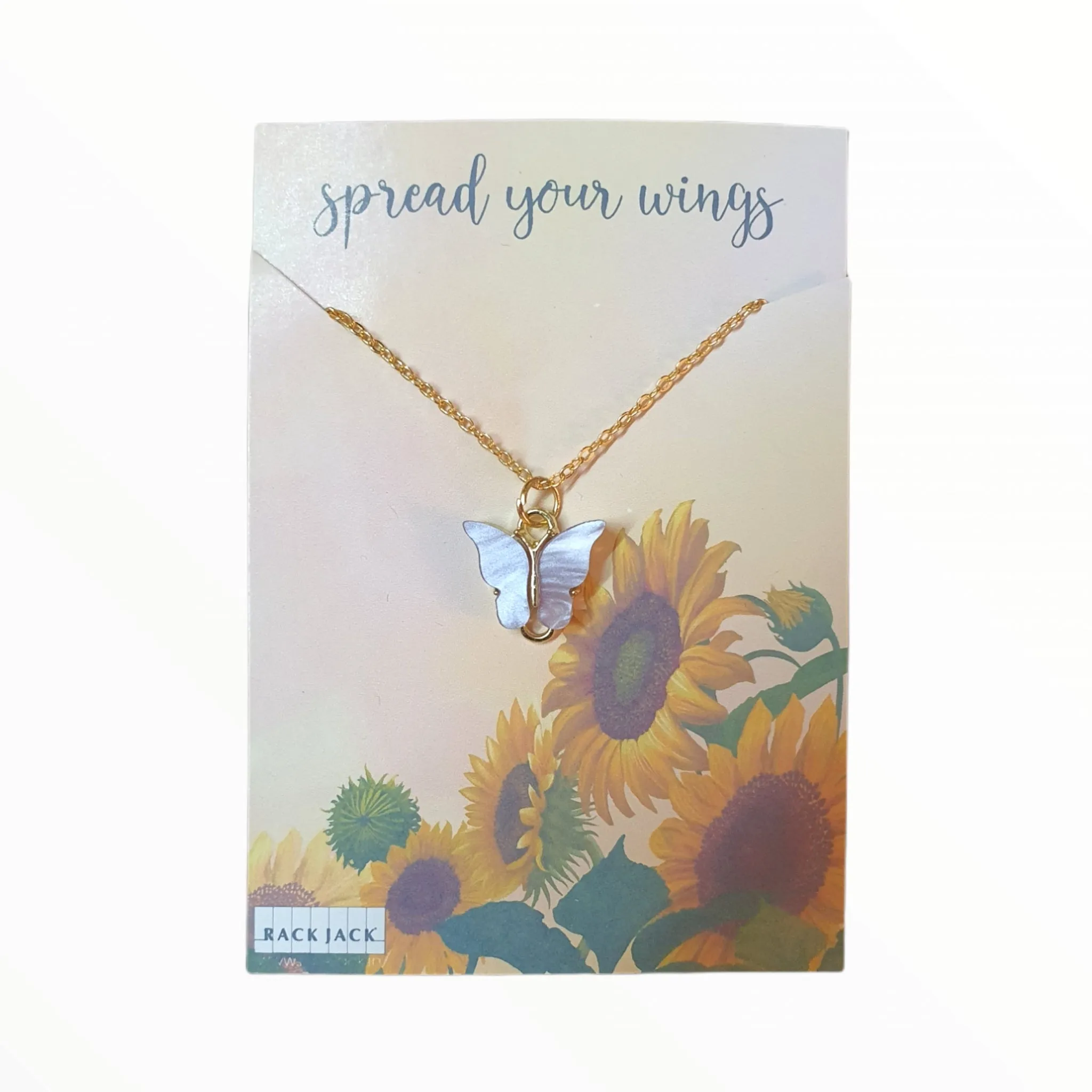 Y2K Charm Pendant Gold Necklace - Butterfly