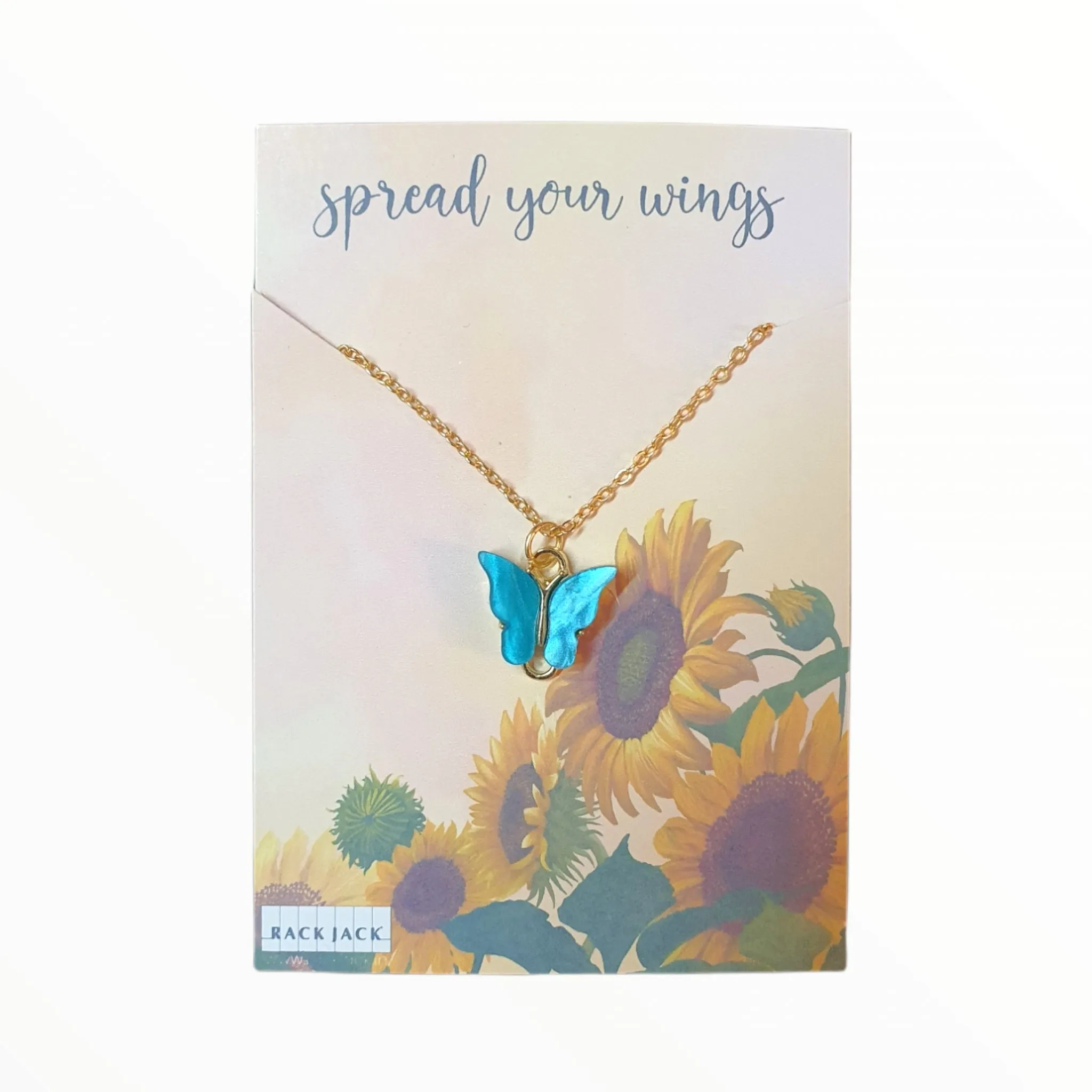 Y2K Charm Pendant Gold Necklace - Butterfly